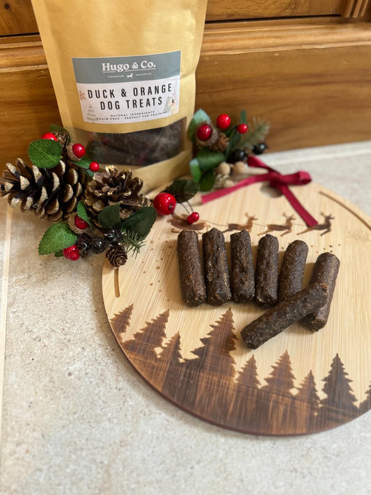 Christmas Duck and Orange Dog Treats