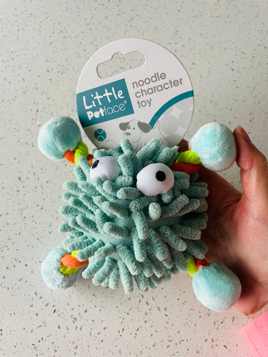 Little Petface - Noodle Character Plush & Rope Dog Toy