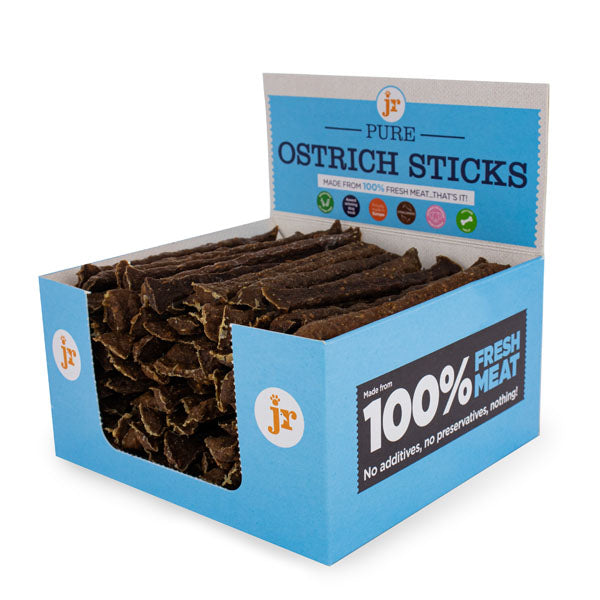 JR Pet Product's Ostrich Meat Sticks - Natural Treats for Dogs