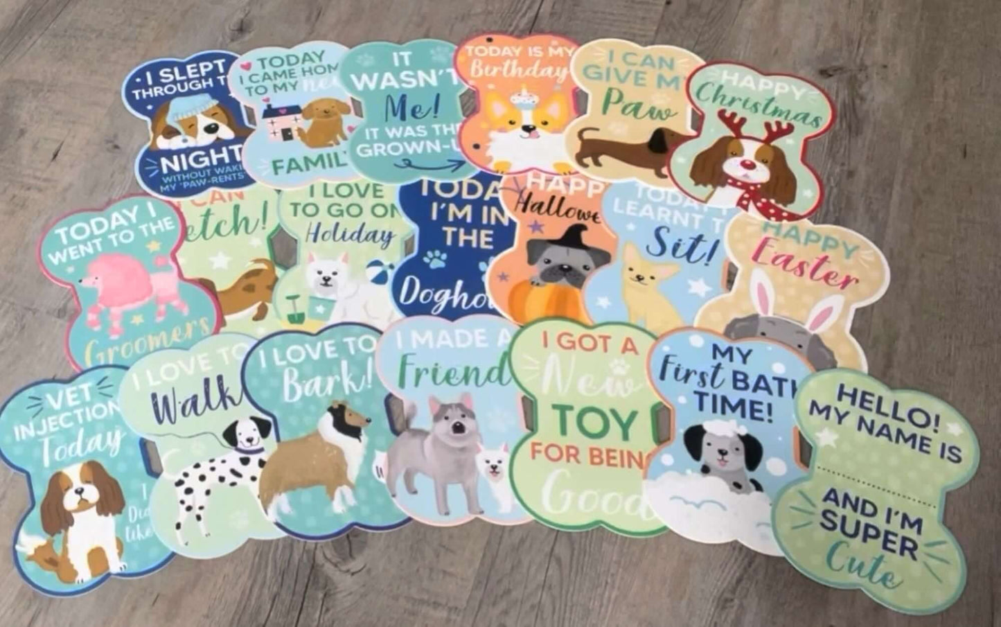 Puppy Milestone Pack of Cards